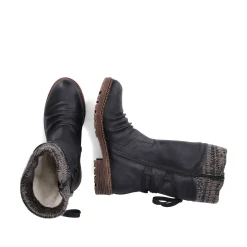 Rieker Korte DameStøvler Kulsorte