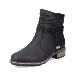 Rieker Korte DameStøvler Kulsorte