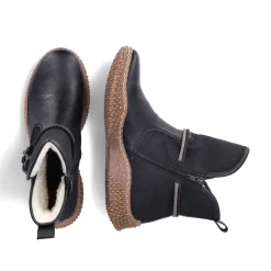 Rieker Korte DameStøvler Kulsorte