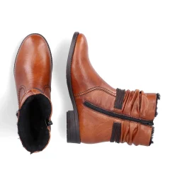 Rieker Korte DameStøvler Kastanjebrune