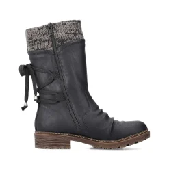 Rieker Korte DameStøvler Kulsorte