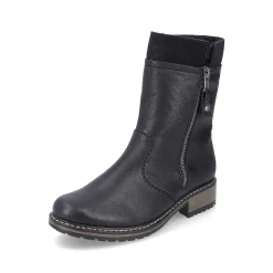 Rieker Korte DameStøvler Kulsorte