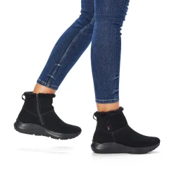 Rieker Korte DameStøvler Midnight Black