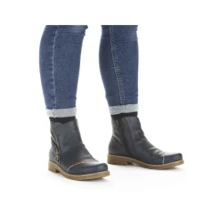 Rieker Korte DameStøvler Marinebla