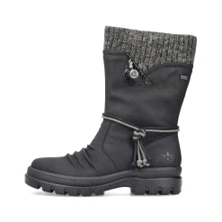 Rieker Korte DameStøvler Nat Sorte