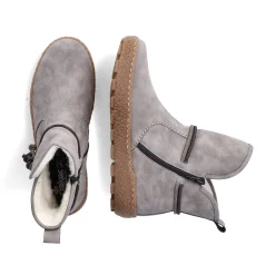 Rieker Korte DameStøvler Solvgra