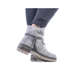 Rieker Korte DameStøvler Solvgra