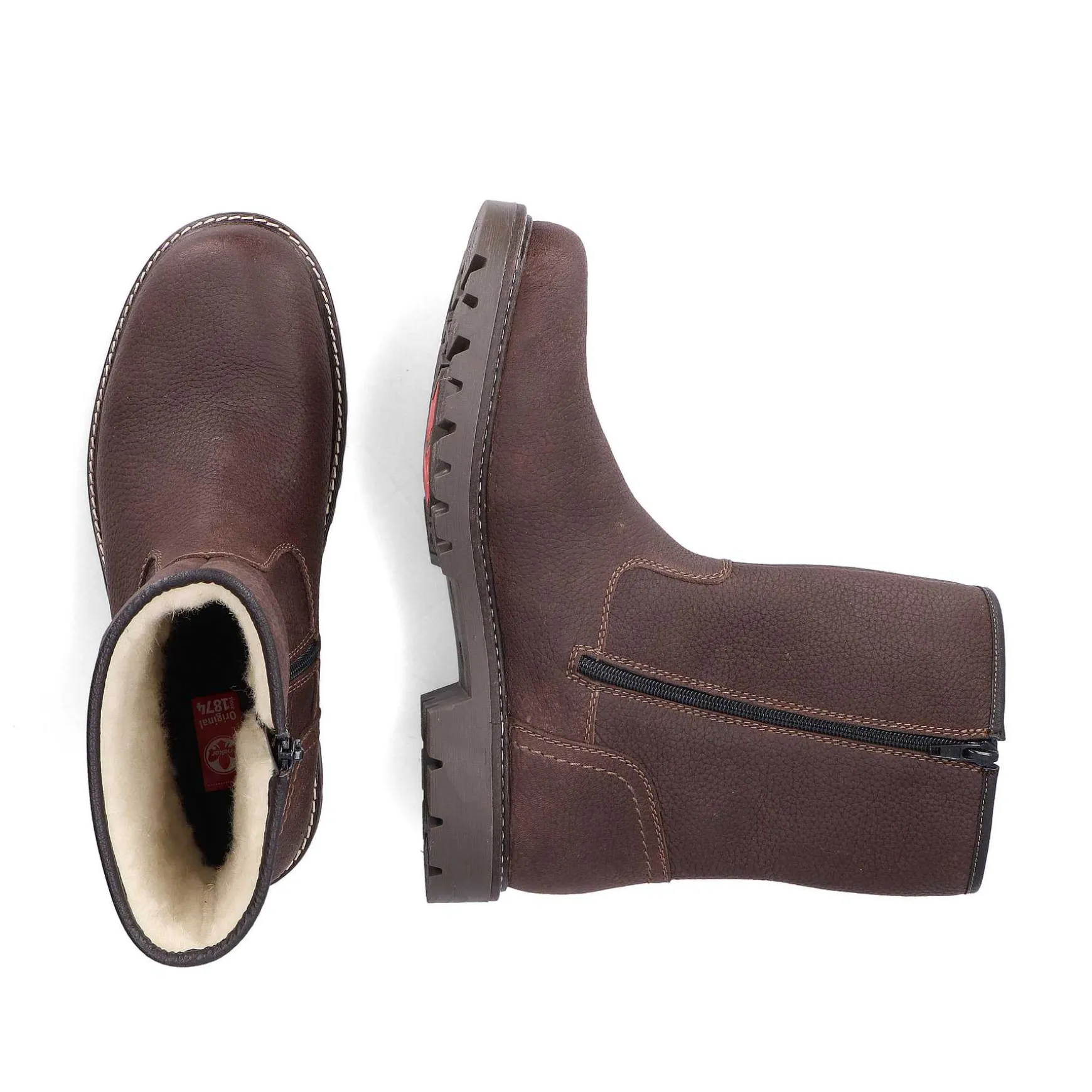 Rieker Korte Mænds Støvler Sort Brun