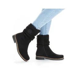 Rieker Korte Støvler Til Kvinder Grafit Sorte