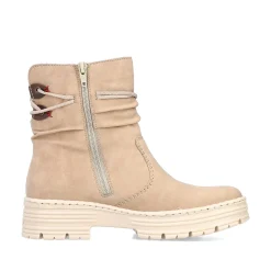 Rieker Korte Støvler Til Kvinder Cremebeige