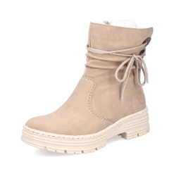 Rieker Korte Støvler Til Kvinder Cremebeige