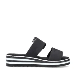 Rieker Kvinders Muldyr Asfalt Sort