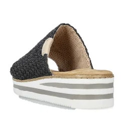 Rieker Kvinders Muldyr Asfalt Sort