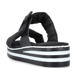 Rieker Kvinders Muldyr Asfalt Sort