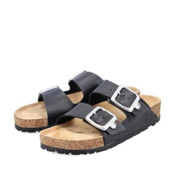 Rieker Kvinders Muldyr Blank Sort