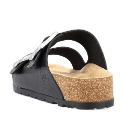 Rieker Kvinders Muldyr Blank Sort