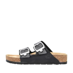 Rieker Kvinders Muldyr Blank Sort