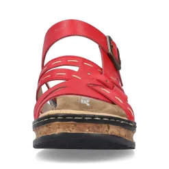 Rieker Kvinders Muldyr Brandrod