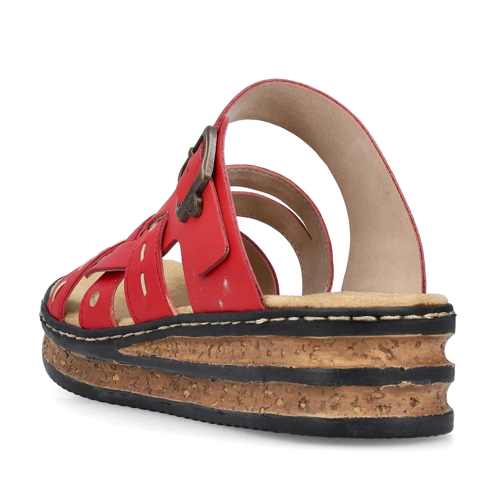 Rieker Kvinders Muldyr Brandrod