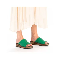 Rieker Kvinders Muldyr Graesgron