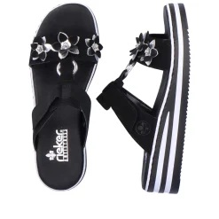 Rieker Kvinders Muldyr Grafit Sort