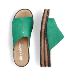 Rieker Kvinders Muldyr Graesgron