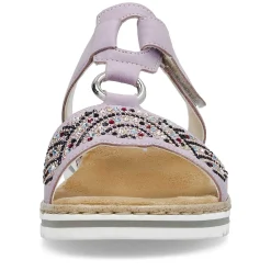 Rieker Kvinders Muldyr I Lilla Farver