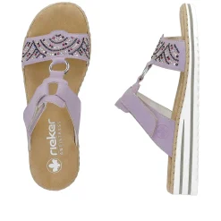 Rieker Kvinders Muldyr I Lilla Farver