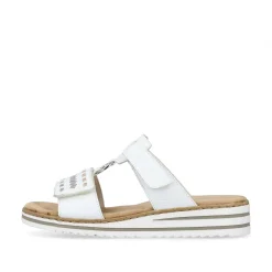 Rieker Kvinders Muldyr Krystal Hvid