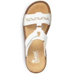 Rieker Kvinders Muldyr Krystal Hvid