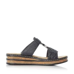 Rieker Kvinders Muldyr Morkebla