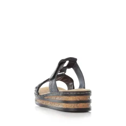 Rieker Kvinders Muldyr Morkebla