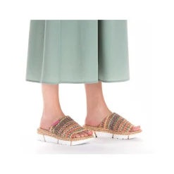 Rieker Kvinders Muldyr Multi-Lysebrune