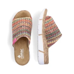 Rieker Kvinders Muldyr Multi-Lysebrune