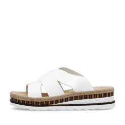 Rieker Kvinders Muldyr Ren Hvid