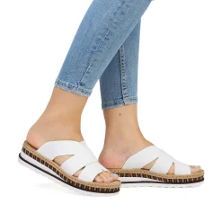 Rieker Kvinders Muldyr Ren Hvid