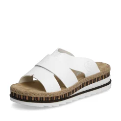 Rieker Kvinders Muldyr Ren Hvid