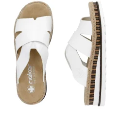 Rieker Kvinders Muldyr Ren Hvid