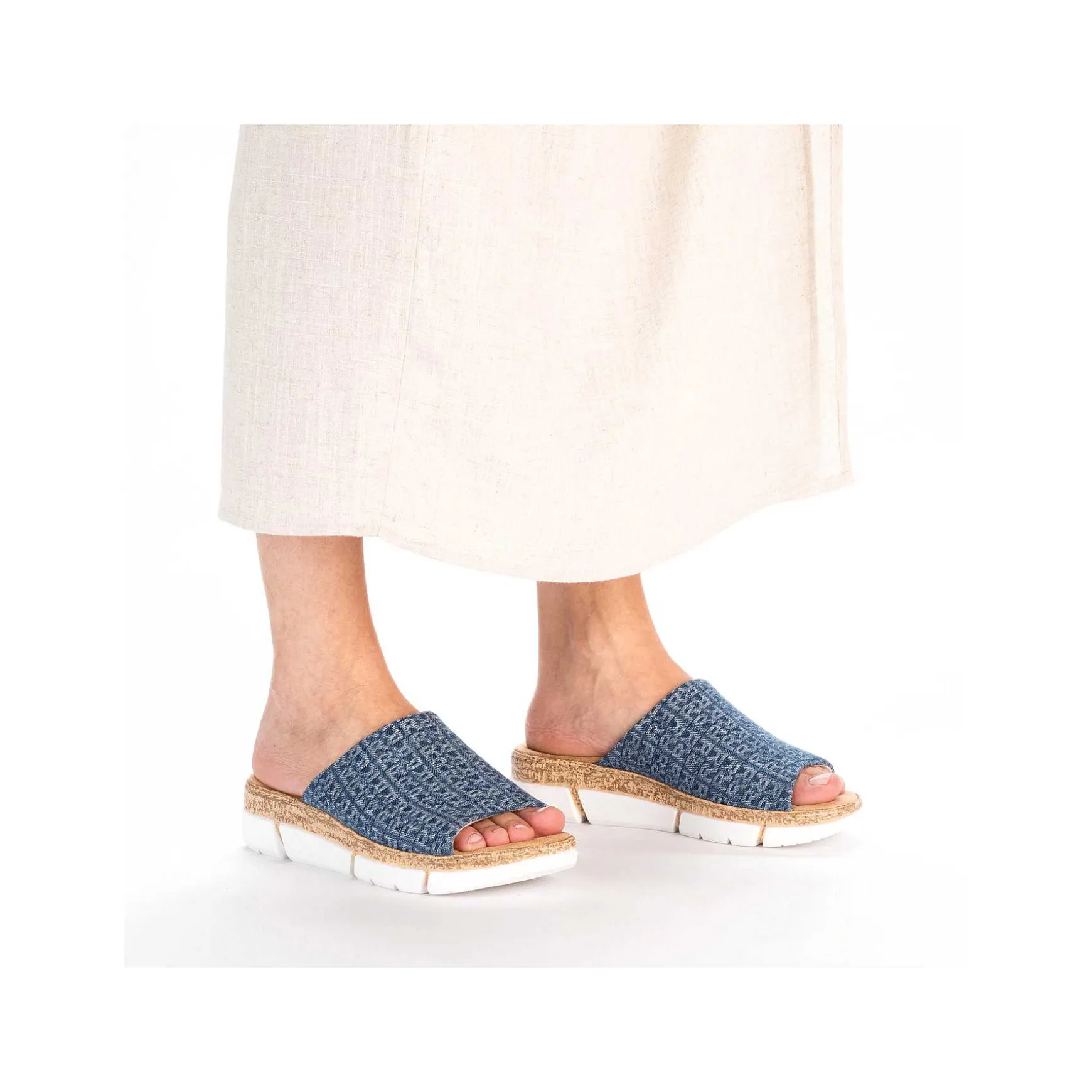 Rieker Kvinders Muldyr Skiferbla