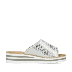 Rieker Kvinders Muldyr Solv Metallic