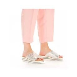 Rieker Kvinders Muldyr Solv Metallic