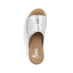 Rieker Kvinders Muldyr Solv Metallic