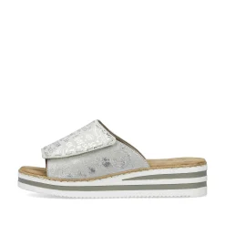 Rieker Kvinders Muldyr Solv Metallic