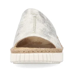 Rieker Kvinders Muldyr Solv-Platin-Metallic