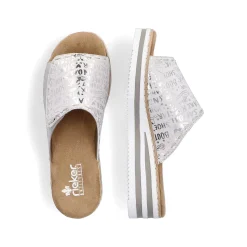 Rieker Kvinders Muldyr Solv Metallic