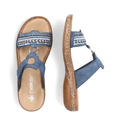 Rieker Kvinders Mule Denimbla