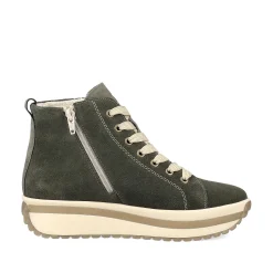 Rieker Kvinders Sneaker Hoj Kaki