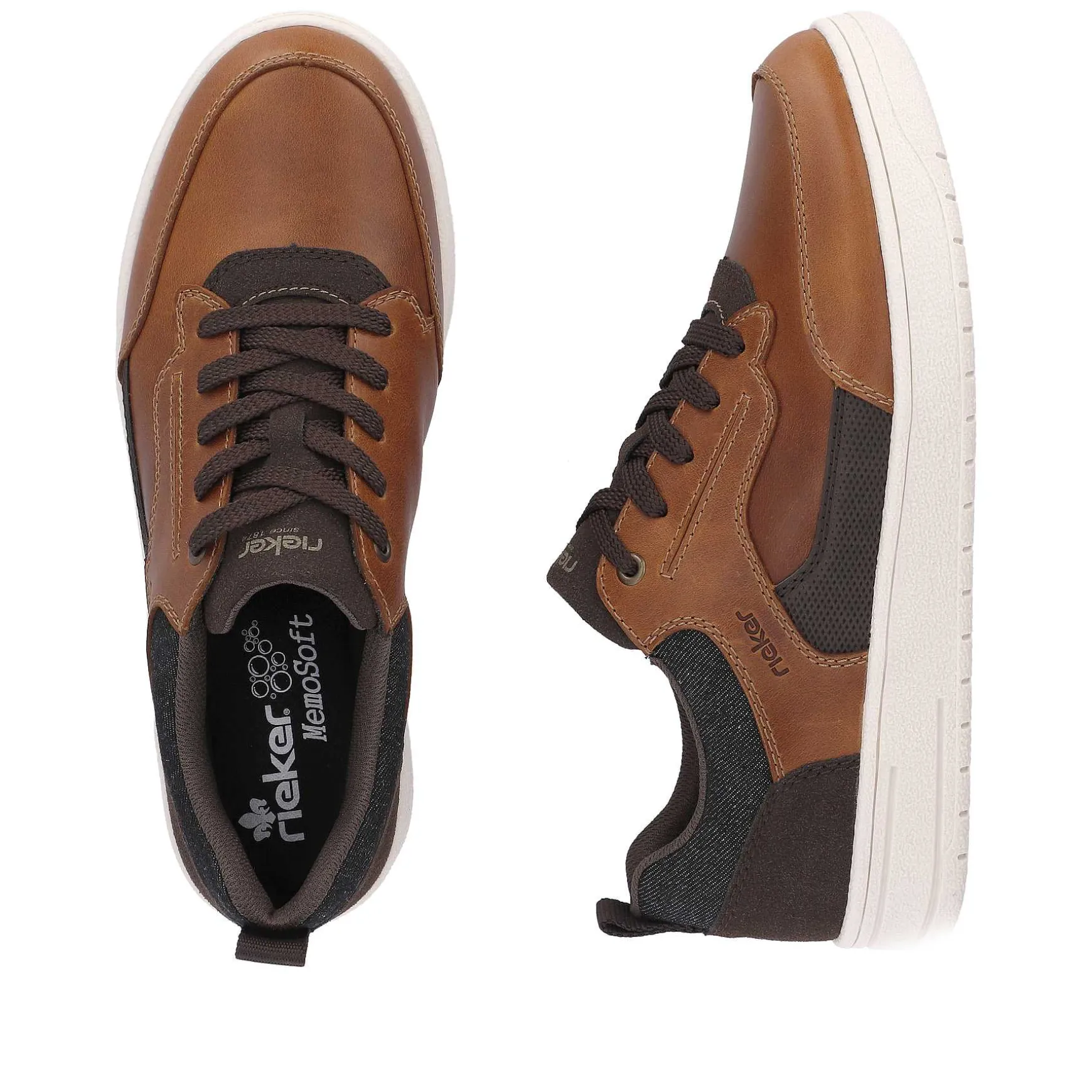 Rieker Lav Sneaker Til Mænd Kaffe Brun