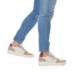 Rieker Lav Sneaker Til Mænd Vanilje-Hvid Ler-Beige