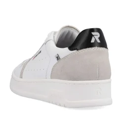Rieker Low Sneaker Til Mænd Brilliant-White Graphite-Gra